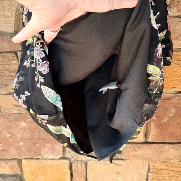 NEW Dress The Population XL Nicole Floral Bird Embroidered Midi Dress Wedding - Picture 12 of 16